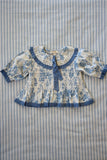 (-50%) Tie Blouse blue tapestry (10y)