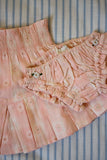 (-50%) Set pleated skirt&Panty pink jacquard