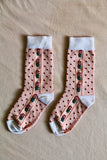 dots flower socks