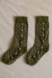 dots flower socks