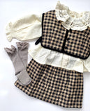 (30% off)Set quilted top and skirt