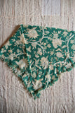(-50%) Wool Shawl green flower