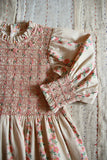 Handsmock Dress Farandole Stripes flowers