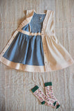 (-50%) New apron dress ivory denim