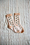 (-50%) Socks natural 'relief flowers'