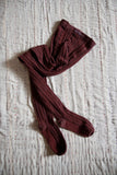 (-50%) Tights twist wine color