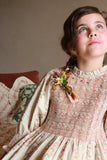 Handsmock Dress Farandole Stripes flowers