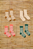 (50%) Caramel flower twist socks