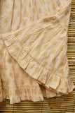 (-50%) Skirt Dress+hairclip floser Lurex light pink chanderi