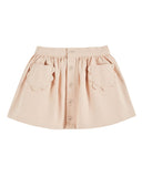 (50%off) Canvas flower pocket skirt