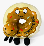 "You Complete Me" Plush Chocolate Donut