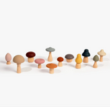 Wood + Silicone Mushroom Sorting Set