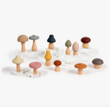 Wood + Silicone Mushroom Sorting Set
