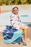 Kids Hooded Upf 50+ Sunscreen Towel (Ice Cream)