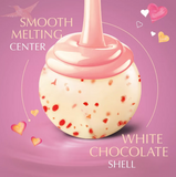 Lindt Lindor Valentine's Strawberries and Cream White Chocolate Truffles - 6oz