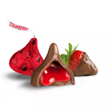 Hershey's Kisses Valentine's Day Chocolate Dipped Strawberry Candy Bag - 9oz