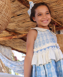 (-50%) Mademoiselle tunique blue jacquard