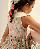 (-50%) Ibiza top with hair clip  'Prairie in bloom'