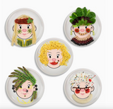 Ms Food face dinner plate