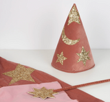 (-40%)Pink Velvet Wizard Costume