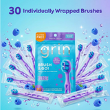 Grin Oral Care Brush & Go - Razzle Dazzle - 30ct