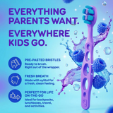 Grin Oral Care Brush & Go - Razzle Dazzle - 30ct