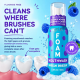 Grin Oral Care Foaming Mouthwash- Razzle Dazzle - 3.38 fl oz