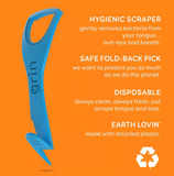 Grin Oral Care Tongue Cleaner - 48ct