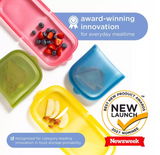 Ubbi Platemate Bundle Snack + Sandwich Reusable Food Storage Bags - Juniper & Olive - 2pk