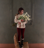 (-50%) Iris Blouse Farandole Stripes flowers