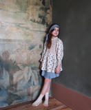 (-50%) Handsmock blouse Hazelnut flower