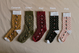 dots flower socks