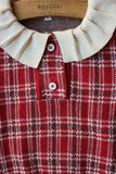 (50% off)Red checks polo