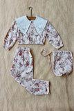 (특별가)Pajama set in a pouch bird flower print