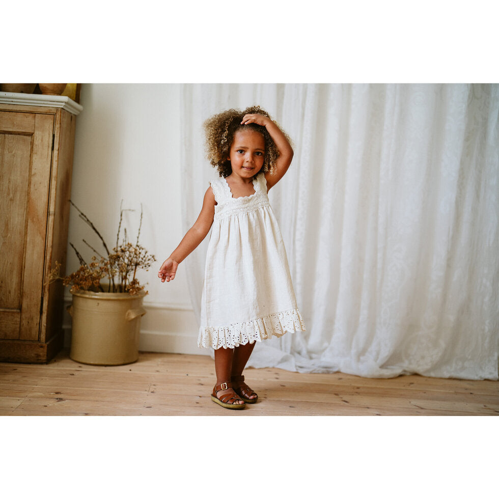 white christmas dresses LITTLE COTTON CLOTHES MARIA DRESS / Abberley Floral