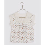 Clementine blouse-cross stitch rose floral