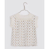 Clementine blouse-cross stitch rose floral