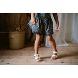 Joanie shorts-cottage floral on blue