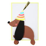 Honeycomb Sausage dog card