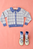 (-50%)Cardigan(blue checks)