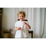 Beth blouse -Embroidered white