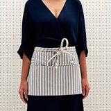 Striped waist apron