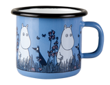 Enamel Mug 2.5dl(Moomin friends blue)
