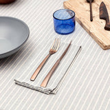 Table Cloth/Grey stripes (152cm x 152cm)