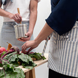 Striped waist apron
