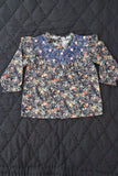 (-40%)New handsmock blouse (indigo flower)