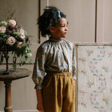 Chess trouser(caramel linen)