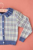 (-50%)Cardigan(blue checks)