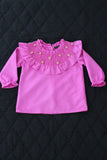 50%)New handsmock blouse (solid fushia)