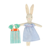 Bunny mini suitcase doll